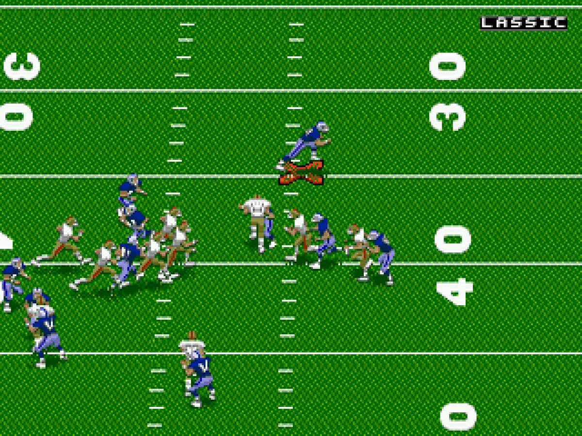 NFL 95 gameplay for Sega Genesis (GEN) video game