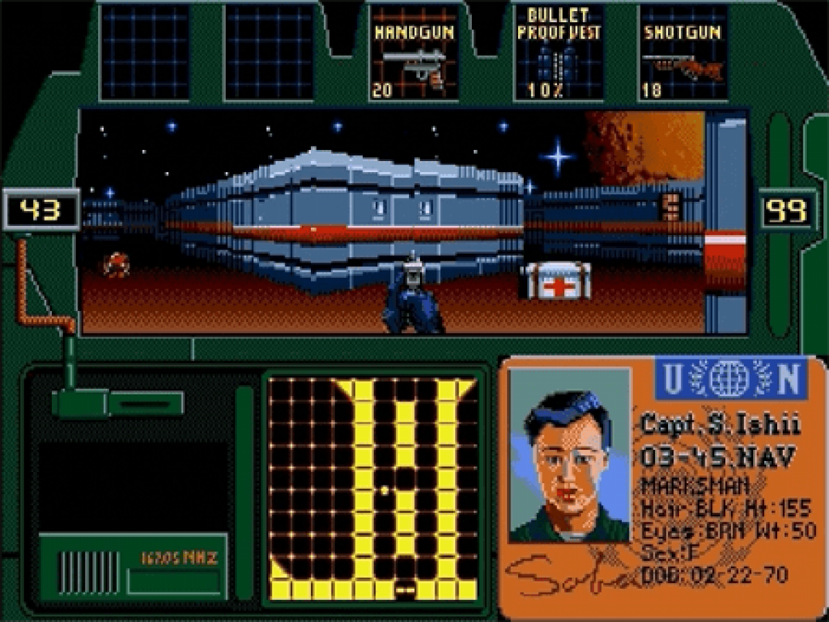 Zero Tolerance Sega Genesis retro video game first person shooter gameplay (1994)