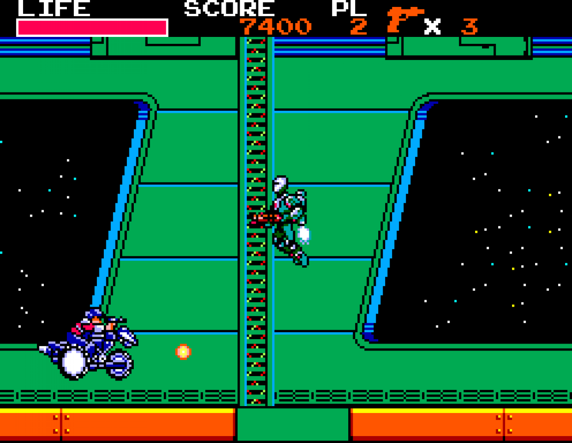 Zillion II Sega Master System SMS for action platforming video game fans featuring side scrolling combat futuristic environments enemy battles weapon upgrades challenging stages power ups exploration and fast paced classic Sega Master System gameplay collectible retro gaming appeal gameplay