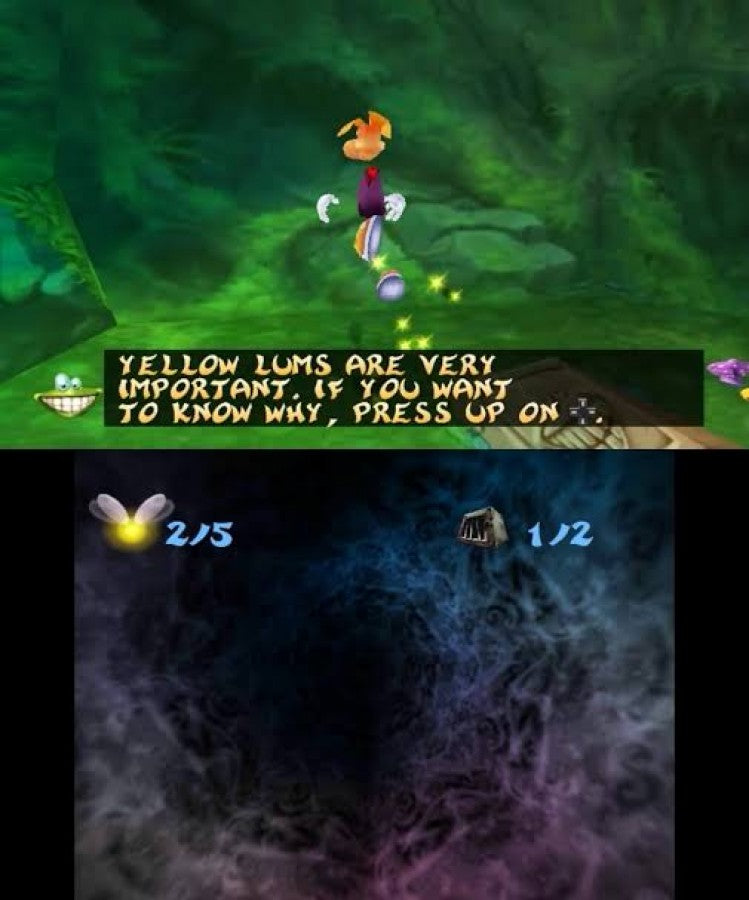 Rayman 3D Nintendo 3DS 3DS for retro video game enthusiasts featuring 3D platforming gameplay colorful worlds adventurous exploration creative abilities challenging enemies puzzle solving classic Rayman action and collectible gaming appeal gameplay