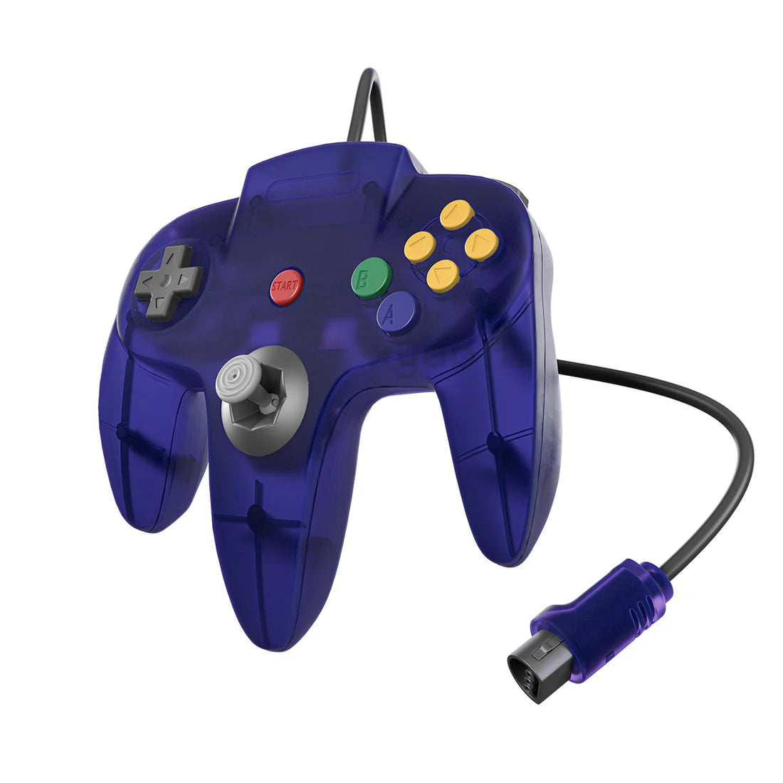 XYAB brand Galactic Grape Nintendo 64 controller wired gaming accessory