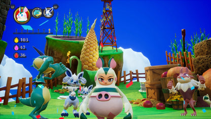 Balan Wonderland for PlayStation 4 (PS4) at Gamers INC, featuring a whimsical musical platforming adventure where you explore the mysterious Wonderworld using over 80 unique costumes that grant special abilities, all wrapped in colorful stages and theatrical storytelling from the creators of classic Sonic-era platformers gameplay screenshot