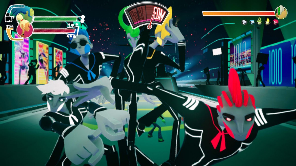 No Straight Roads PAL Nintendo Switch NS for action adventure rhythm video game fans featuring music based combat colorful characters rock versus EDM battles unique boss fights creative gameplay mechanics vibrant environments story driven adventure and PAL import gaming appeal collectible gaming appeal gameplay