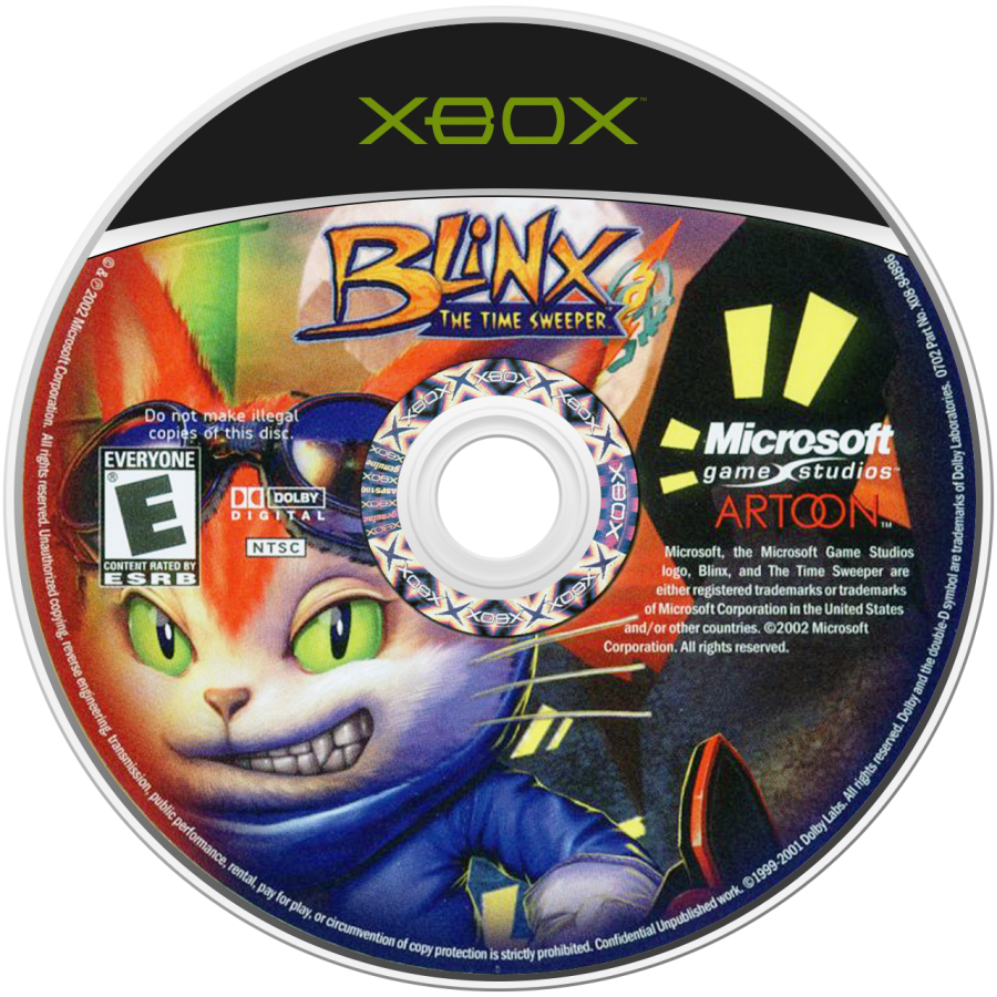 Blinx: The Time Sweeper retro Xbox video game Blinx The Time Sweeper platform action adventure time manipulation gameplay puzzle platformer console title Xbox release disc