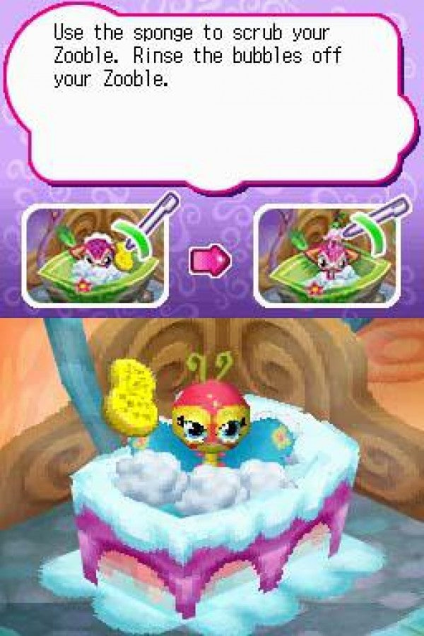 Zoobles! Spring to Life! for Nintendo DS with colorful creature care and interactive adventure theme gameplay