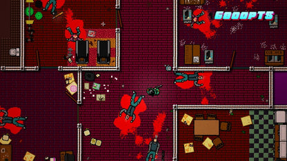 Hotline Miami Collection Special Reserve #3321 Nintendo Switch game featuring ultra-violent top-down action and retro neon style gameplay screenshot