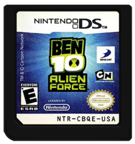 Ben 10: Alien Force cartridge for Nintendo DS (DS) action adventure video game