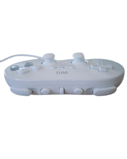 Wii Classic Controller, Nintendo Wii accessory, traditional gamepad for retro and Wii games, wired controller for console gameplay top face