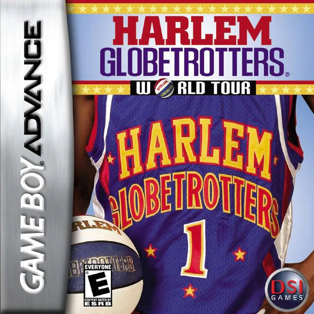 Harlem Globetrotters World Tour cover art for Game Boy Advance (GBA) video game
