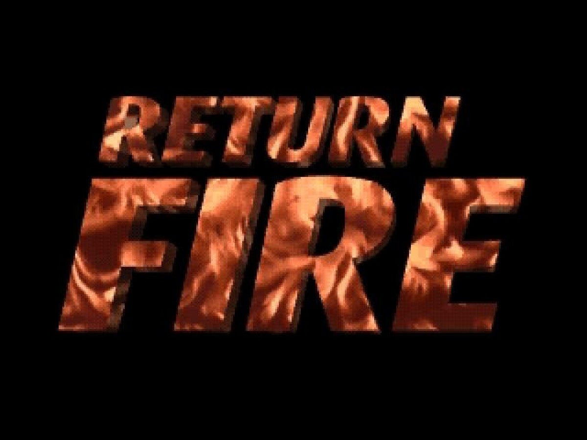 Return Fire title screen for Panasonic 3DO (3DO) vehicular combat strategy video game