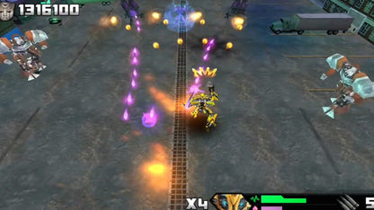 Transformers Revenge of the Fallen PSP for action video game fans featuring Autobots and Decepticons fast paced robot combat vehicle transformations explosive missions powerful weapons cinematic battles and portable PlayStation Portable gameplay collectible gaming appeal gameplay