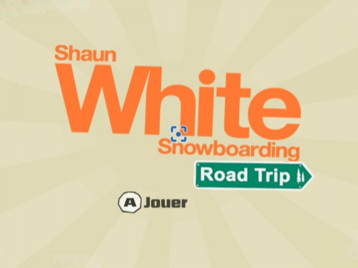 Shaun White Snowboarding: Road Trip – Nintendo Wii (Wii) snowboarding action sports video game title screen