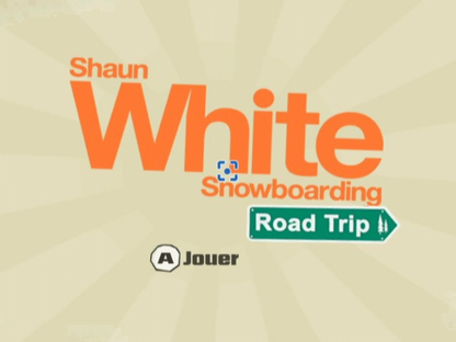 Shaun White Snowboarding: Road Trip – Nintendo Wii (Wii) snowboarding action sports video game title screen