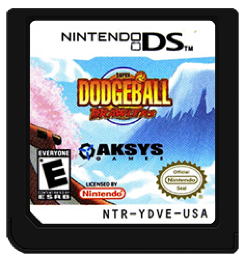 Super Dodgeball Brawlers game card for Nintendo DS (DS) video game