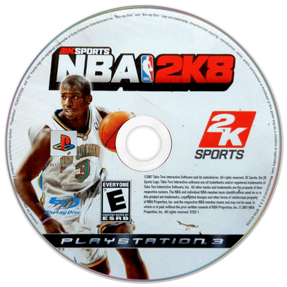 NBA 2K8 disc for PlayStation 3 (PS3) video game