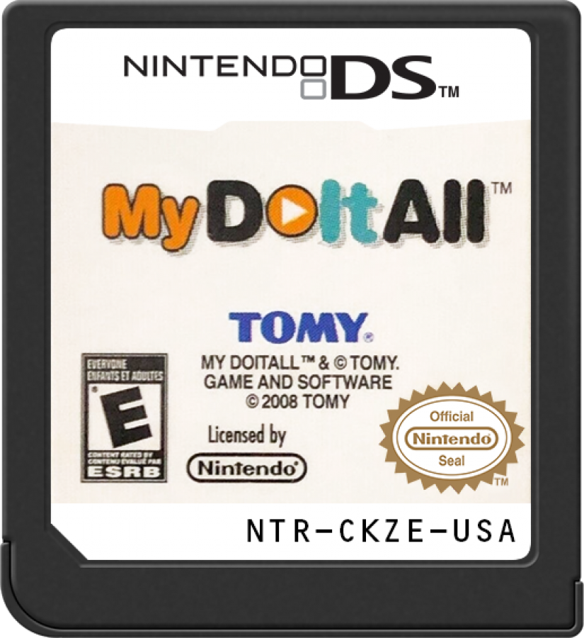My DoItAll Nintendo DS DS educational and utility software featuring interactive activities practical tools everyday learning functions touchscreen controls and classic Nintendo DS DS functionality collectible gaming appeal game cartridge