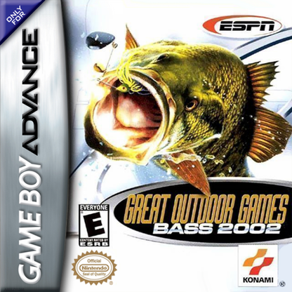 ESPN Great Outdoor Games Bass 2002 – Game Boy Advance (GBA) cover art for video game for GBA