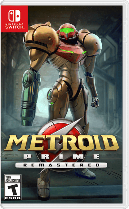 Metroid Prime Remastered cover art for Nintendo Switch action adventure game