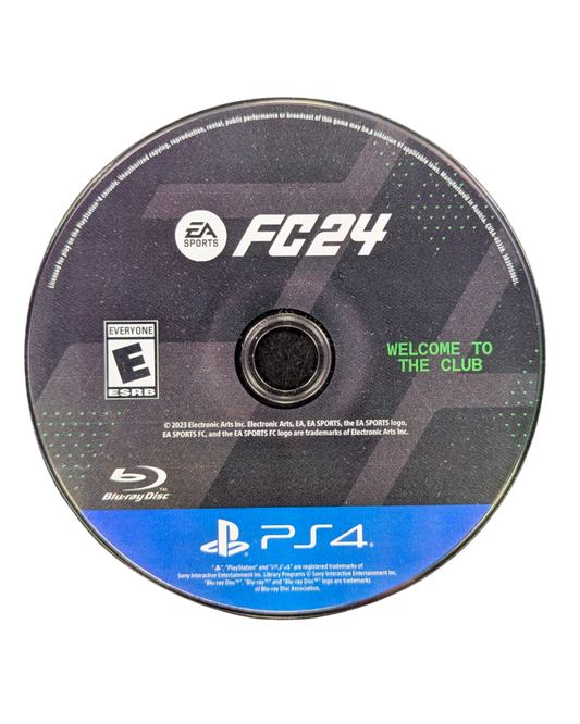 EA Sports FC 24 PlayStation 4 PS4 soccer football simulation video game latest entry with Hypermotion V gameplay PlayStyles and Ultimate Team mode succeeding the FIFA series disc