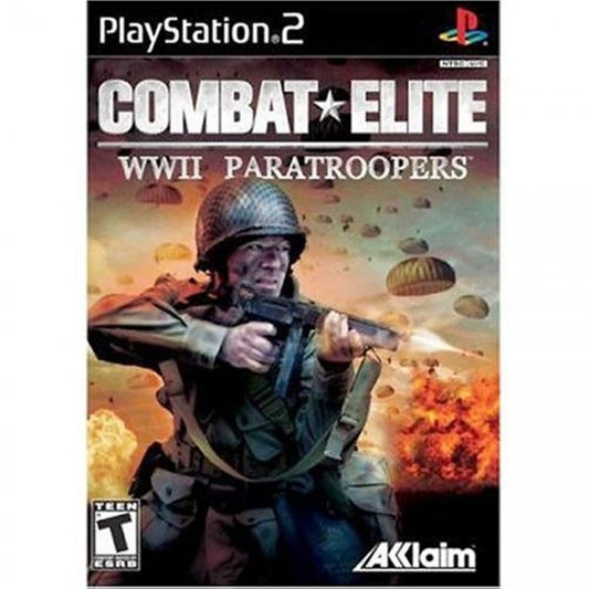 Combat Elite: WWII Paratroopers cover art for PlayStation 2 (PS2) video game