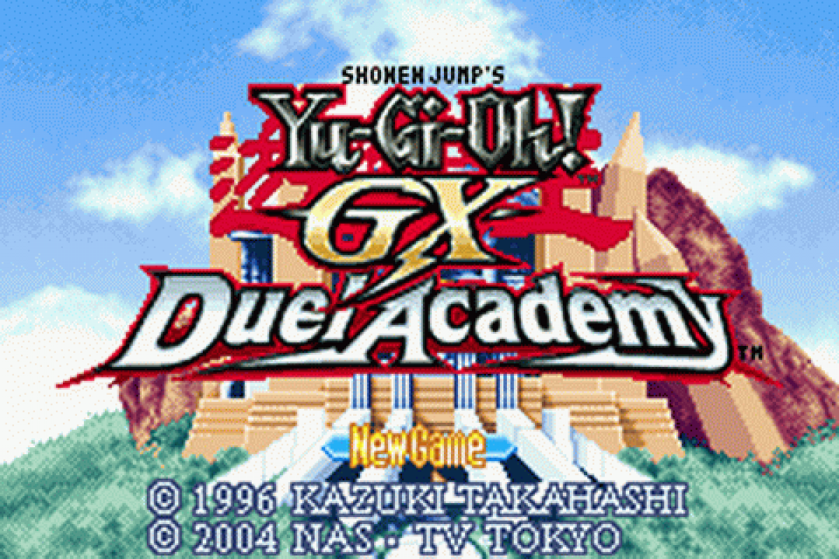 Yu-Gi-Oh! GX Duel Academy Game Boy Advance GBA for collectible card strategy video game fans featuring Yu-Gi-Oh! GX characters card dueling monster cards spell and trap cards deck building strategic battles academy progression and portable Nintendo GBA gameplay collectible gaming appeal gameplay