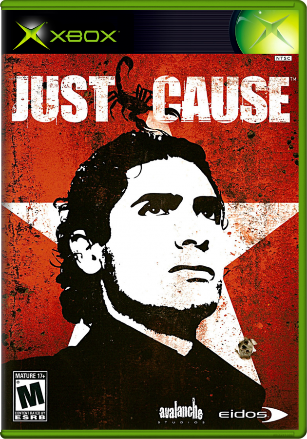 Just Cause for Xbox (Xbox), cover art action adventure shooter