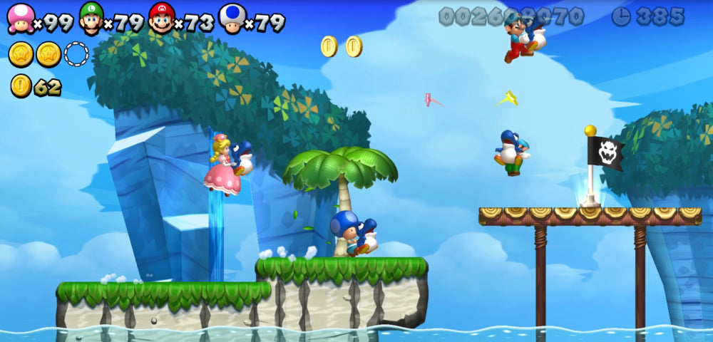 New Super Mario Bros. U gameplay for Nintendo Wii U (WiiU) video game