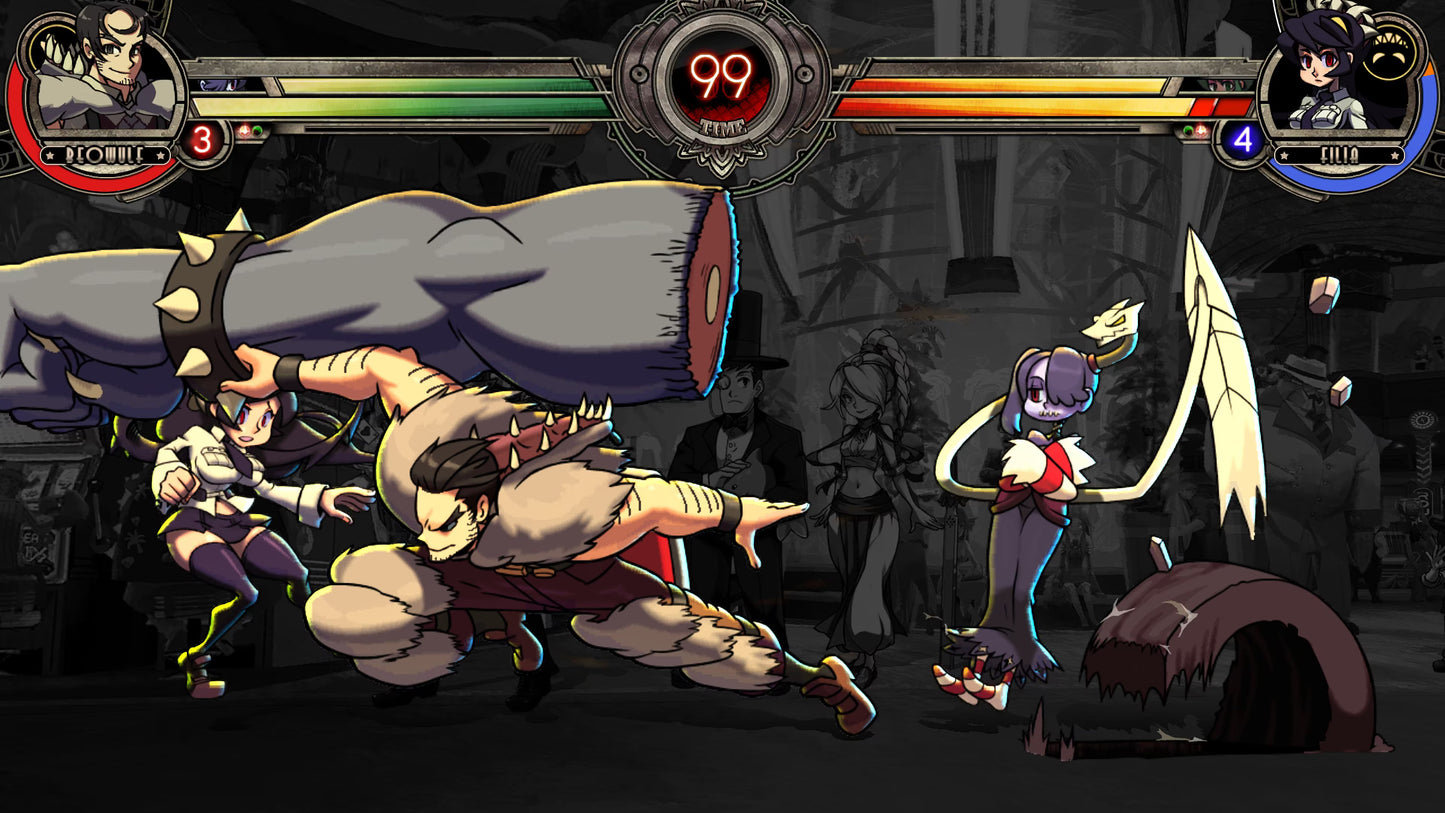 Skullgirls 2nd Encore PlayStation 4 PS4 for 2D fighting video game fans featuring hand drawn characters fast paced combat combo attacks special moves unique fighters competitive matches story modes training modes and colorful gothic inspired animation collectible gaming appeal gameplay