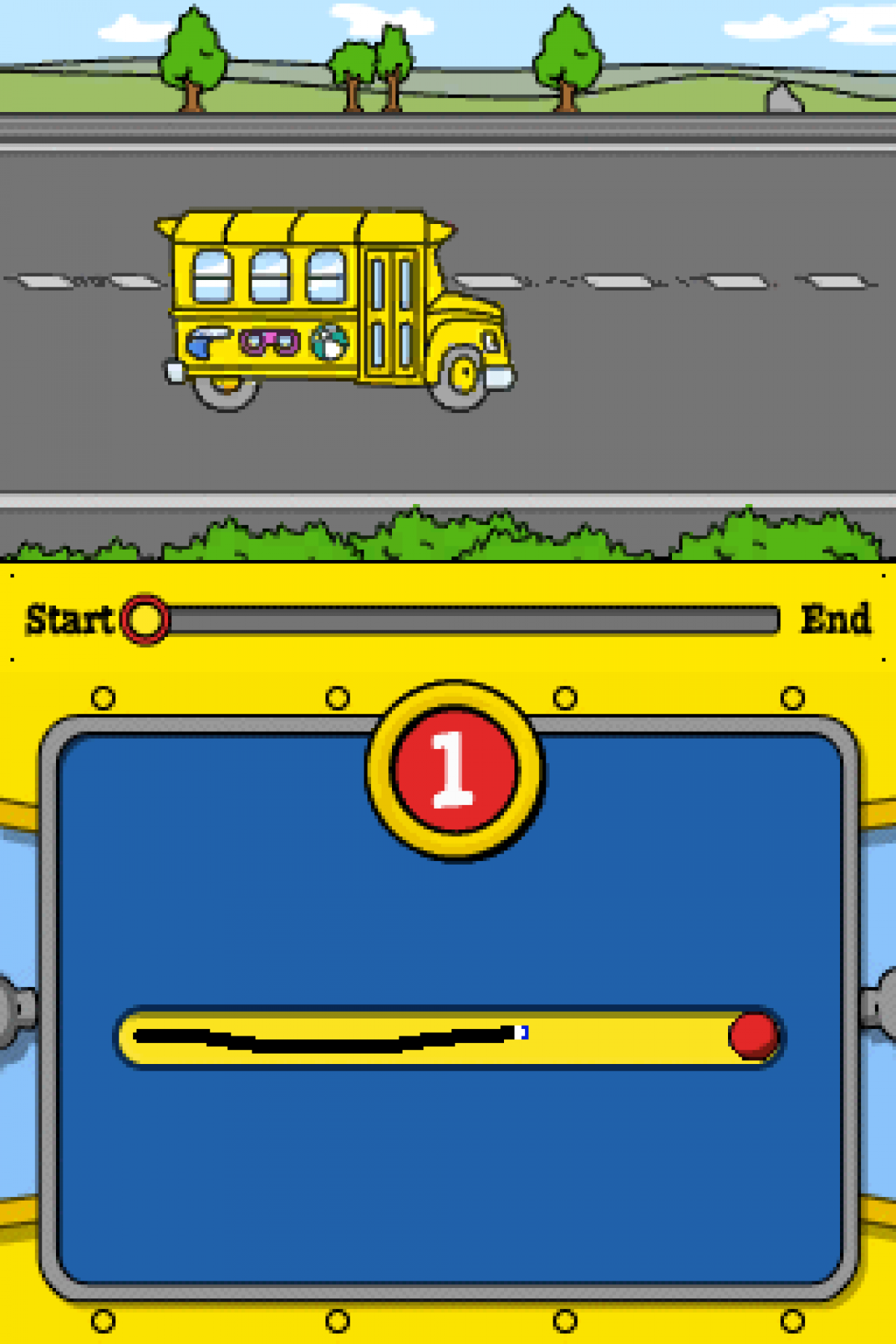 The Magic School Bus Oceans Nintendo DS video game, educational adventure gameplay, ocean science learning, family-friendly handheld console title gameplay screenshot