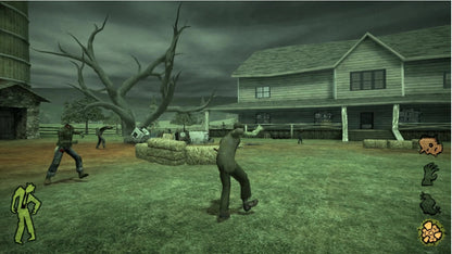 Stubbs the Zombie in Rebel Without a Pulse Nintendo Switch inspired design featuring dark comedy action adventure aesthetic quirky undead protagonist retro style city chaos zombie outbreak humor driven gameplay third person combat sandbox exploration presentation gameplay 