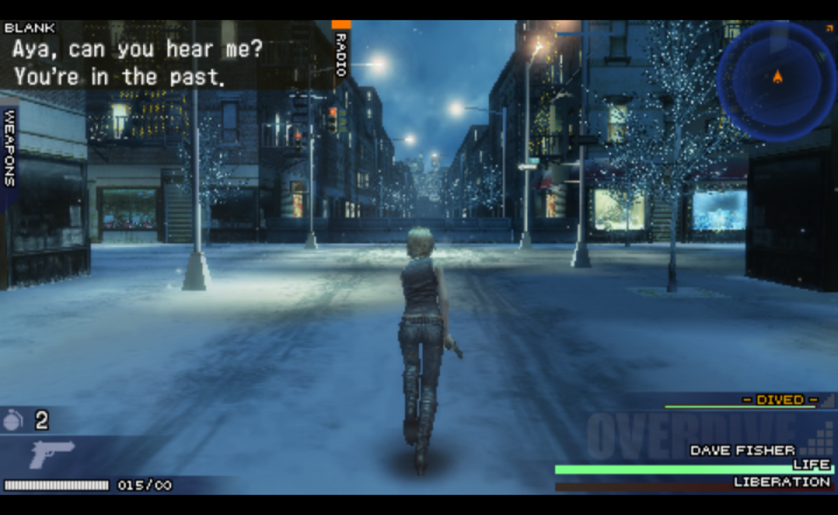 The 3rd Birthday PSP Sony PlayStation Portable action RPG third person shooter Parasite Eve series Aya Brea sci fi horror tactical combat overdrive system Square Enix story driven gameplay handheld gaming PSP software video game title gameplay