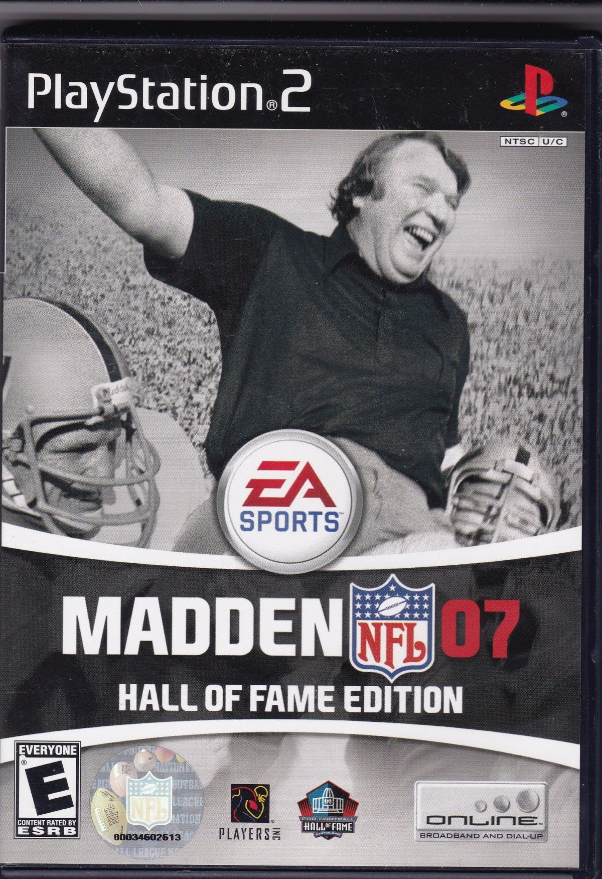 Madden NFL 2007 Hall of Fame Edition for PlayStation 2 football sports video game featuring enhanced presentation classic legends content refined gameplay mechanics franchise modes and the definitive EA Sports NFL experience of its era front cover 