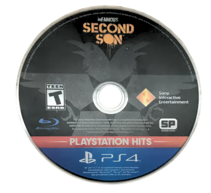 Infamous: Second Son [PlayStation Hits] – PlayStation 4 (PS4) video game disc, open-world superhero action-adventure title for PS4