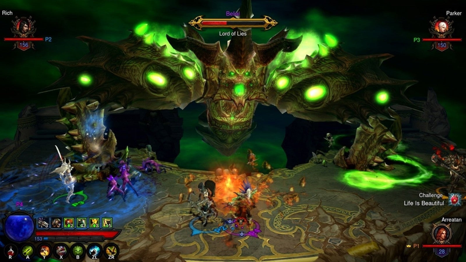 Diablo III Eternal Collection Nintendo Switch game featuring action RPG combat and full Reaper of Souls and Rise of the Necromancer content gameplay