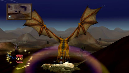 Dragon Rage PlayStation 2 action fantasy video game dragons flying fire-breathing combat over-the-shoulder perspective monster hunting missions destructible environments strategy elements gameplay screenshot