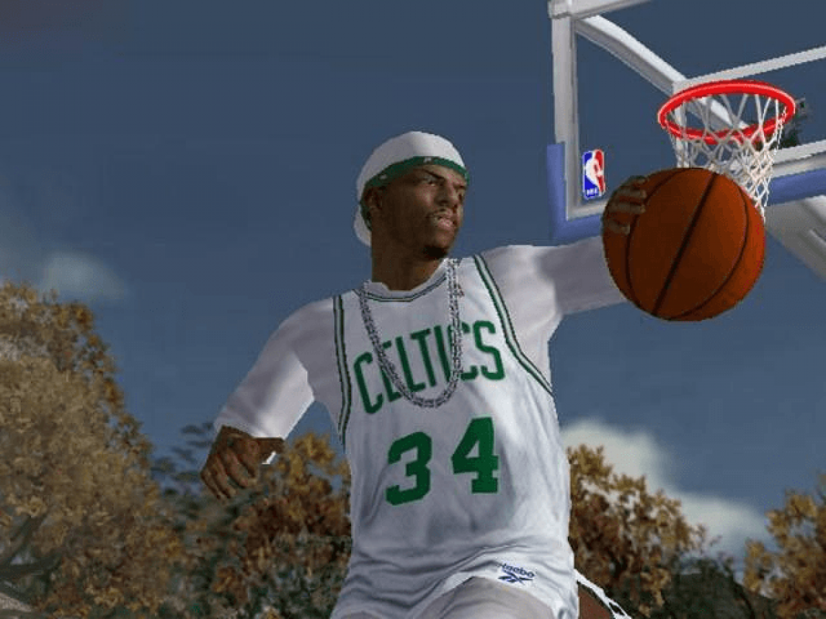 NBA Ballers for Xbox (XBOX) at Gamers INC, featuring high-stakes 1-on-1 streetball action where you can live the life of an NBA superstar and compete for luxury items and bragging rights on the court gameplay screenshot