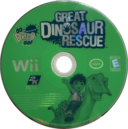 Go, Diego, Go: Great Dinosaur Rescue – Nintendo Wii (Wii) educational adventure platformer disc for video game