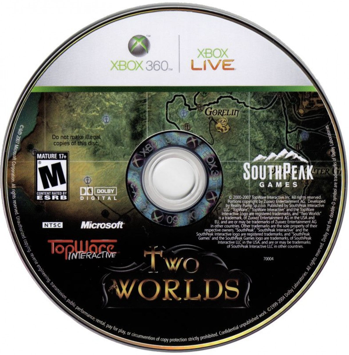 Two Worlds for Xbox 360 open world role playing game featuring a vast fantasy realm nonlinear quests real time combat character progression and immersive RPG adventure experience disc 