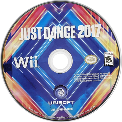 Just Dance 2017 Nintendo Wii for rhythm dance video game fans featuring popular music tracks choreographed dance routines motion controls multiplayer party gameplay colorful visuals dance challenges and family friendly entertainment collectible gaming appeal disc