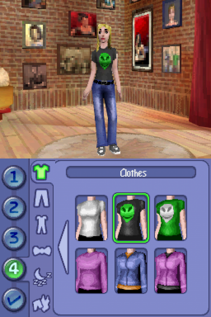 The Sims 2 gameplay for Nintendo DS (DS) life simulation video game