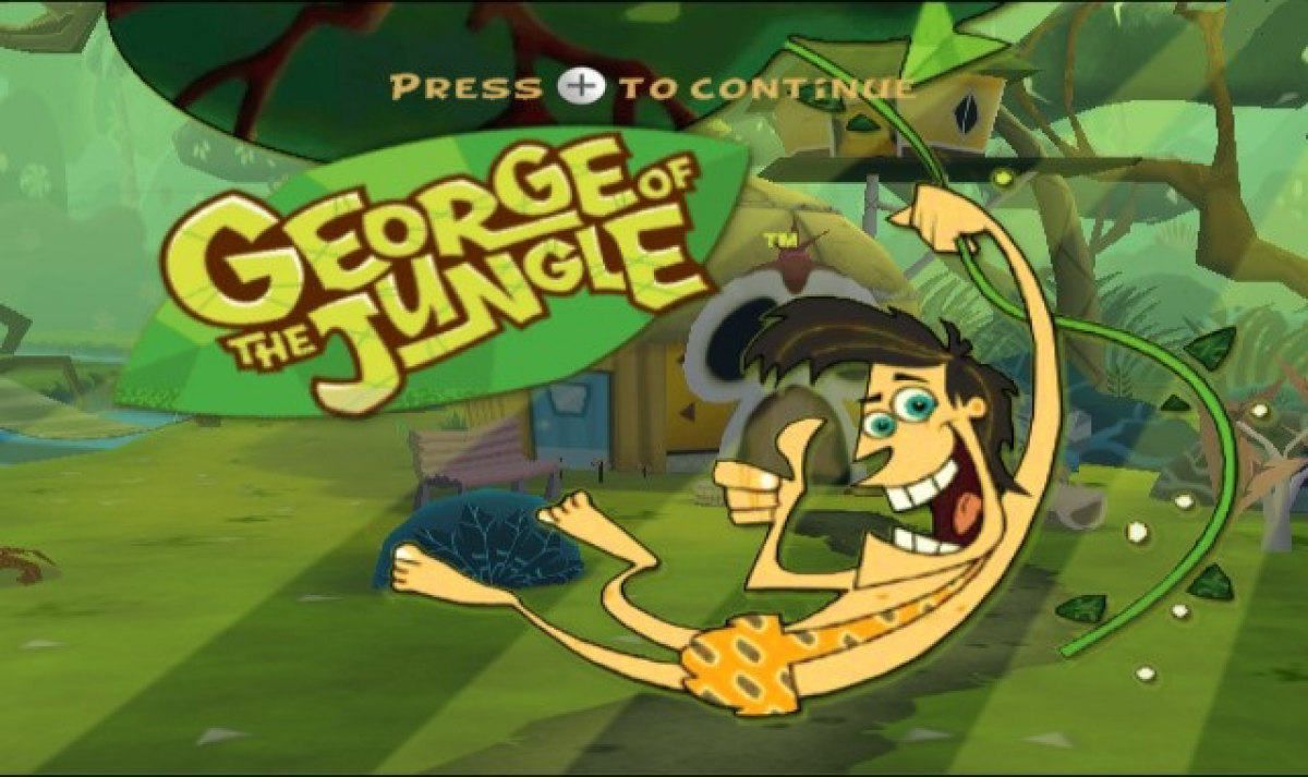 George of the Jungle and the Search for the Secret – Nintendo Wii (Wii) action-adventure platformer title screen for video game