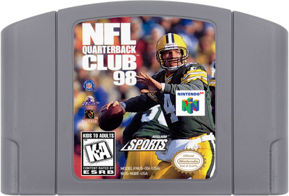 NFL Quarterback Club 98 cartridge for Nintendo 64 N64 video game