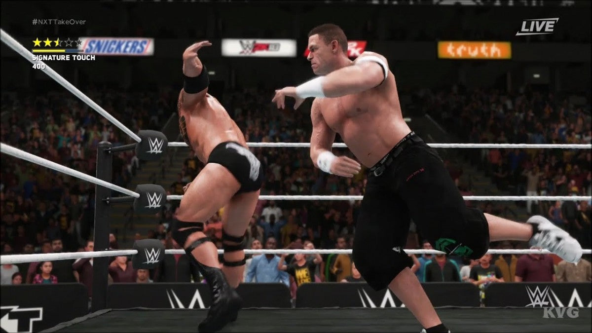 WWE 2K18 PS4 inspired design featuring modern pro wrestling simulation aesthetic realistic ring action superstar entrances championship matches sports entertainment spectacle roster showcase dynamic WWE gameplay presentation gameplay