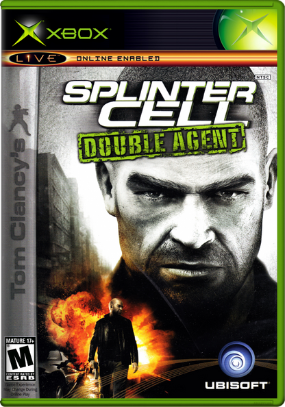Tom Clancy’s Splinter Cell Double Agent for Xbox featuring stealth espionage action visuals cover art