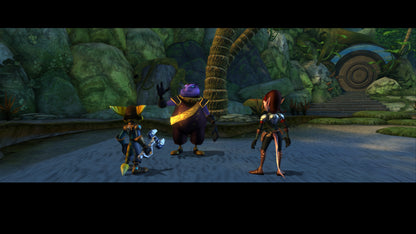 Ratchet and Clank Quest for Booty PS3 game featuring action platforming gameplay, space adventure storytelling, and classic Ratchet and Clank humor gameplay