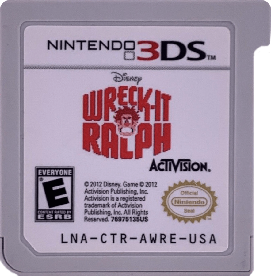 Wreck-It Ralph cartridge for Nintendo 3DS (3DS) action platformer video game