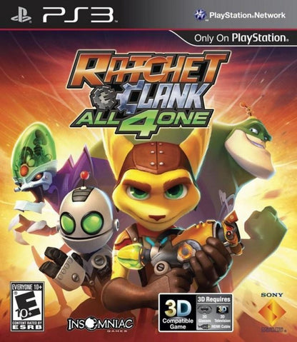 Ratchet & Clank: All 4 One cover art for PlayStation 3 (PS3) video game