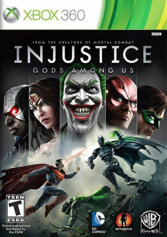 Injustice: Gods Among Us cover art for Xbox 360 (X360) video game