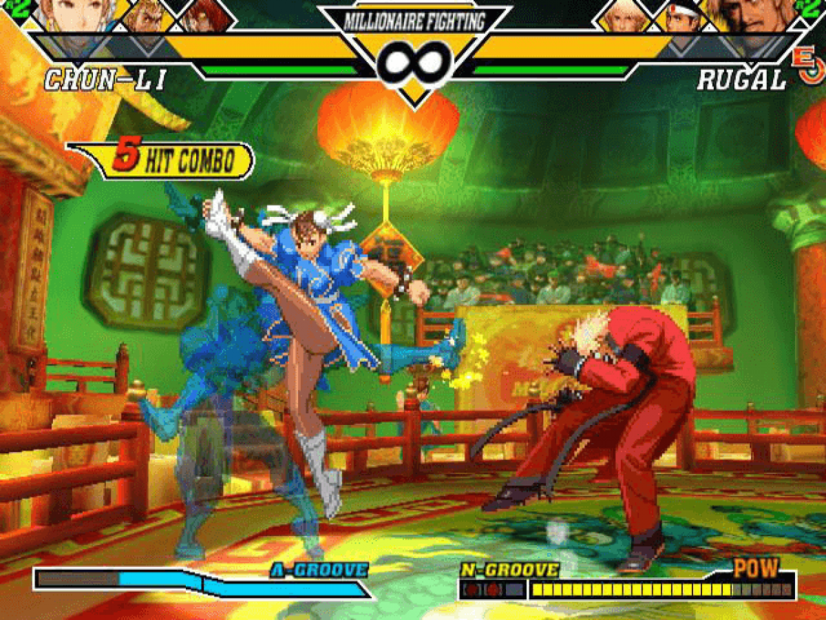 Capcom vs. SNK 2: E.O.: Millionaire Fighting 2001 gameplay art for Xbox (XBOX) video game