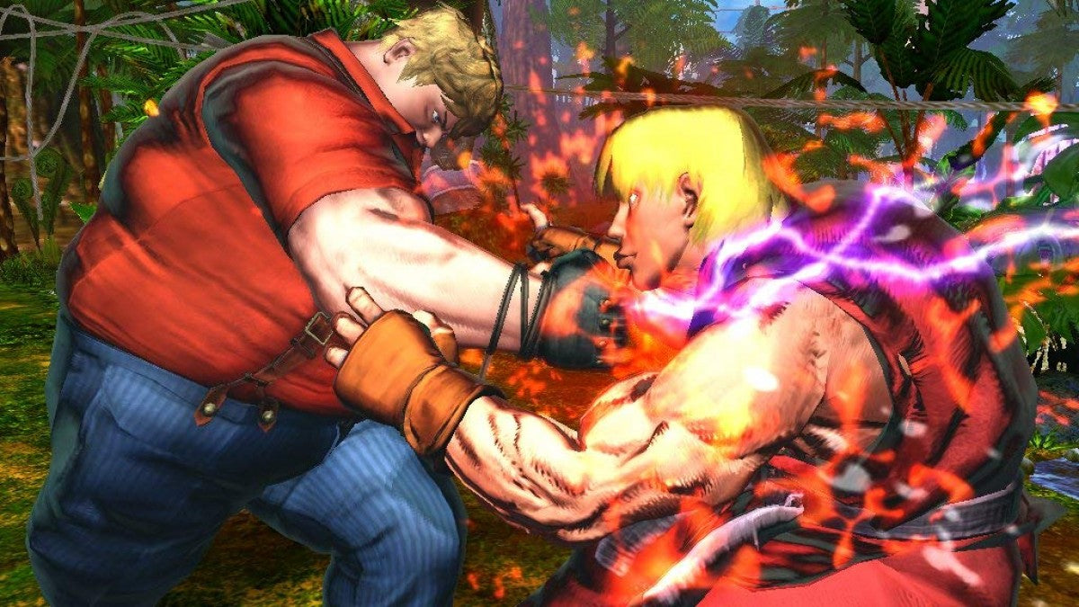 Street Fighter X Tekken for Xbox 360 fighting video game featuring tag team battles, iconic characters from both franchises, combo based combat mechanics, and competitive multiplayer gameplay experience gameplay